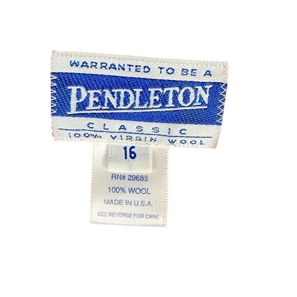 Pendleton Vintage Wool Red 1990s Blazer Jacket - Picture 6 of 13